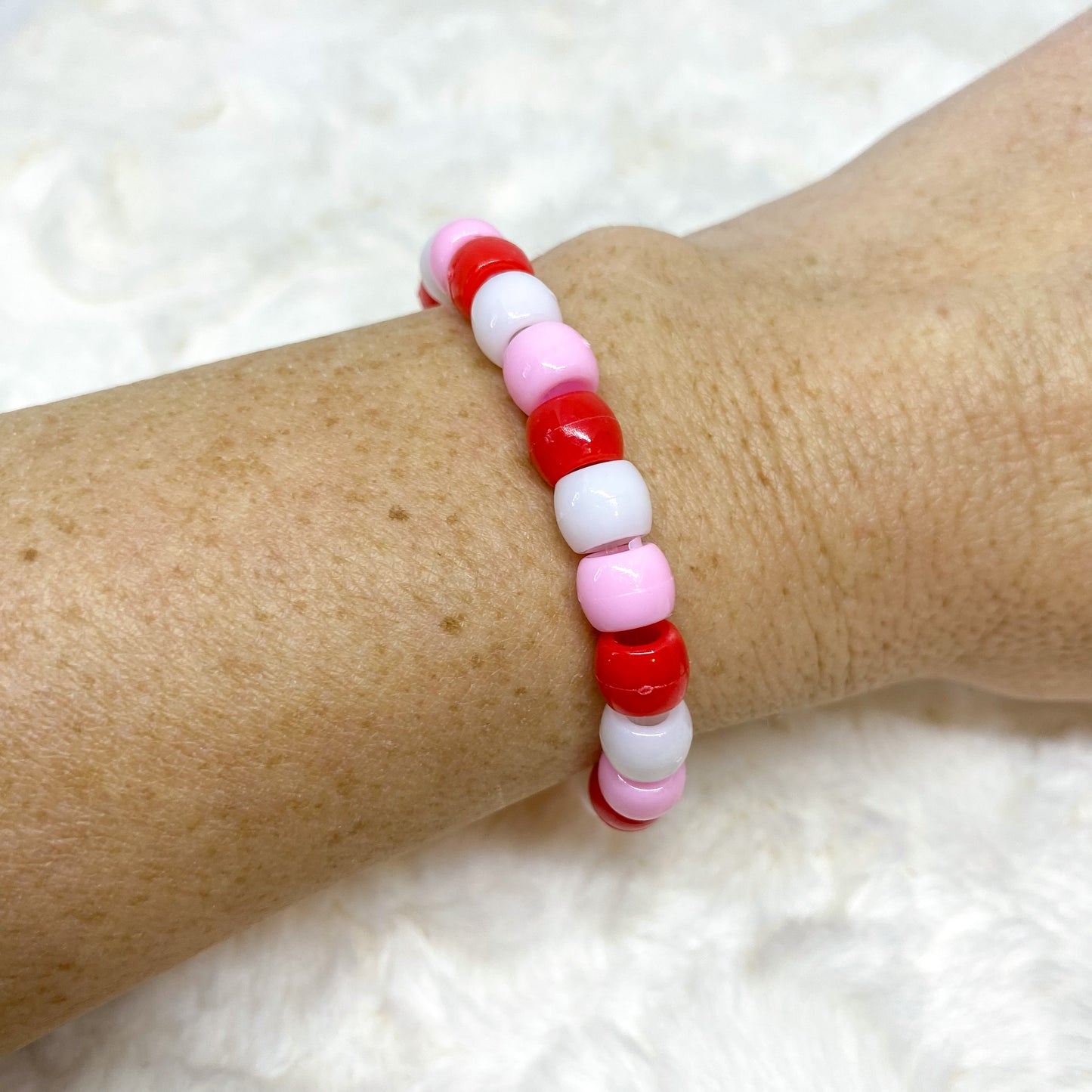 Valentine Pony Bead Bracelet