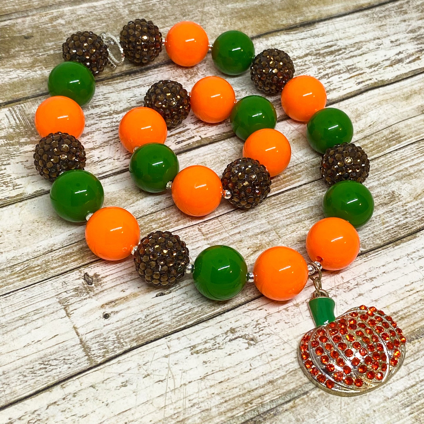 Pumpkin Bubblegum Necklace and Bracelet