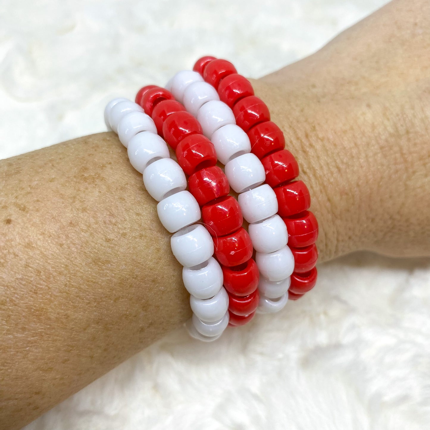 Valentine Pony Bead Bracelet