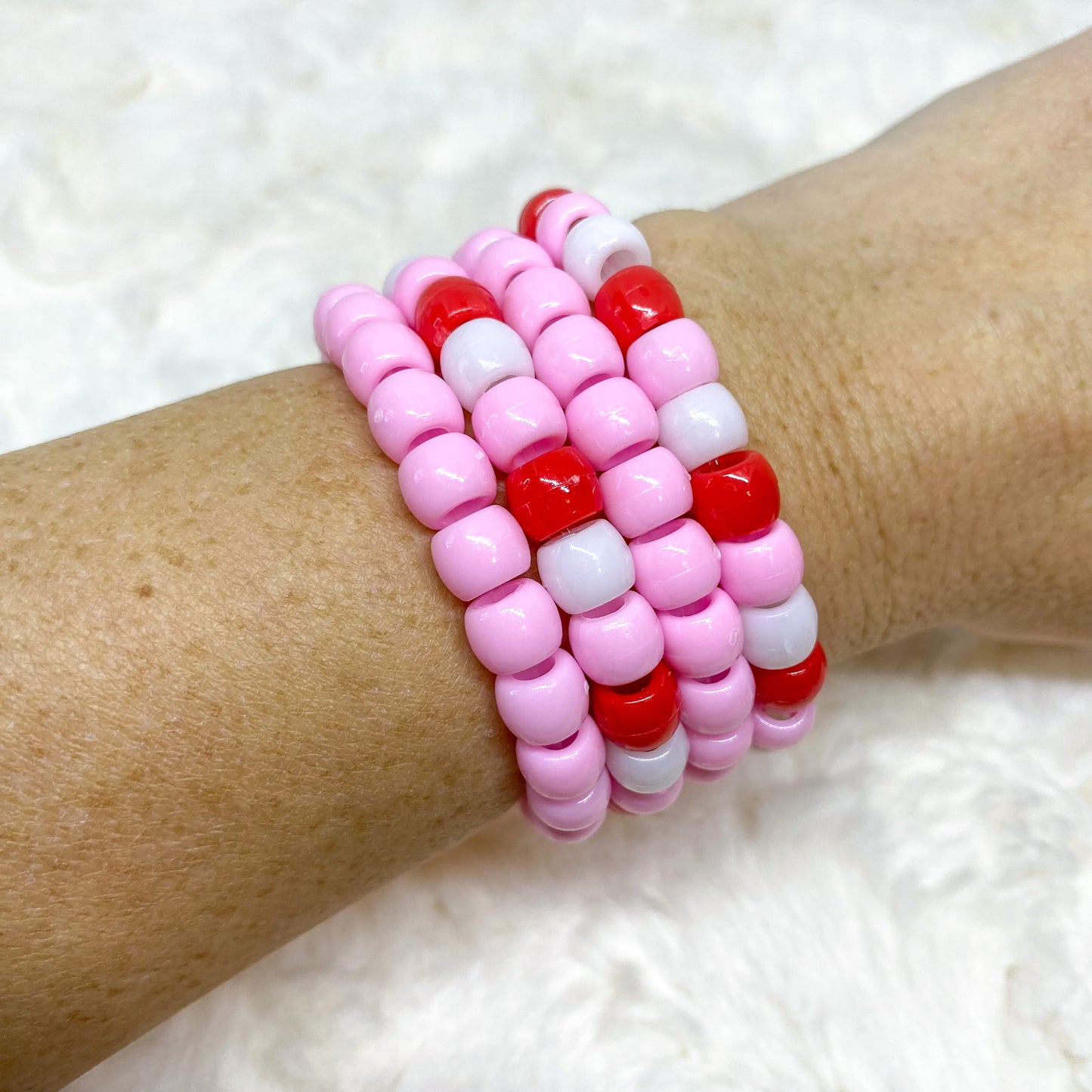 Valentine Pony Bead Bracelet