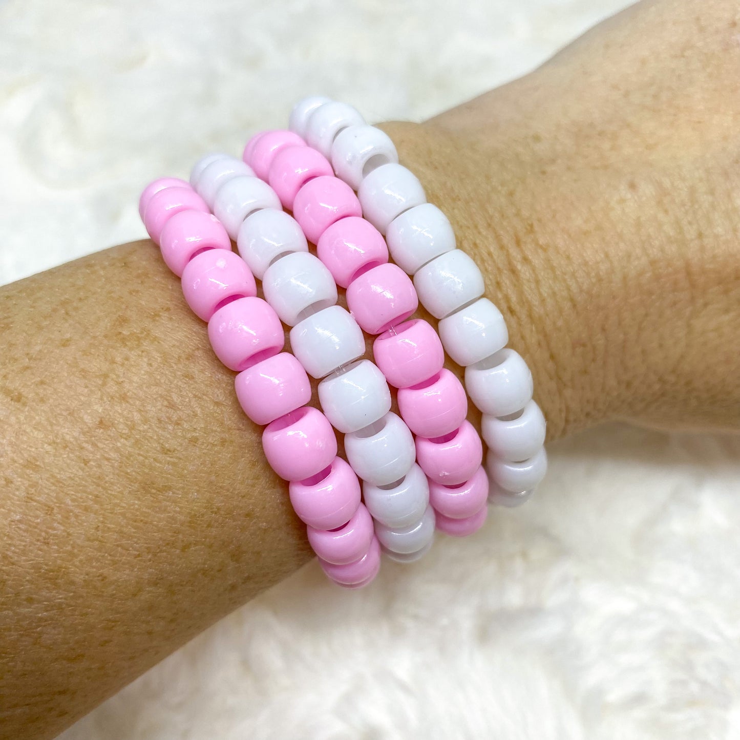 Valentine Pony Bead Bracelet