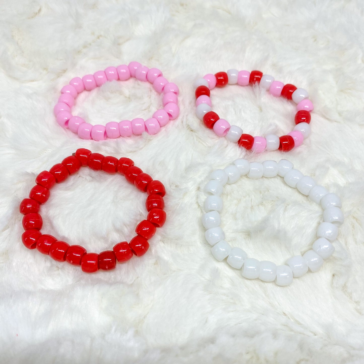 Valentine Pony Bead Bracelet