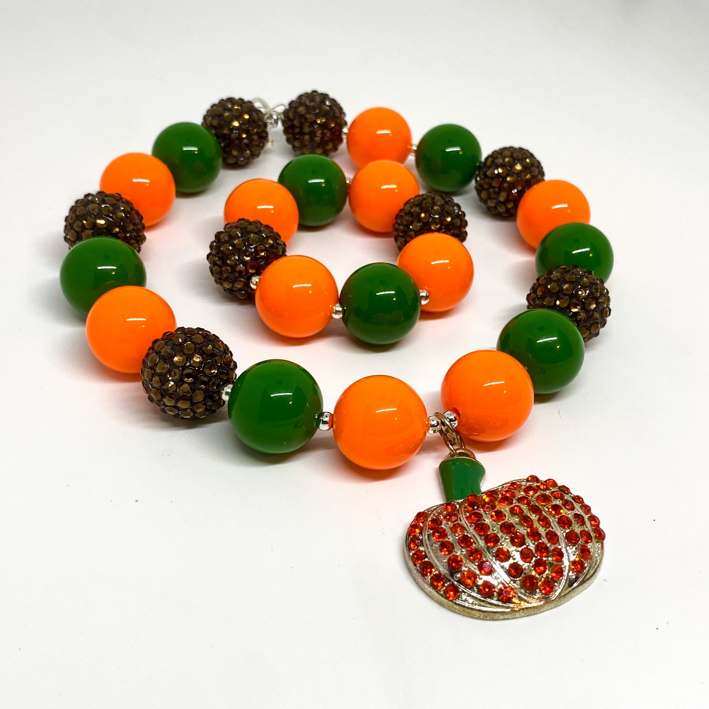 Pumpkin Bubblegum Necklace and Bracelet