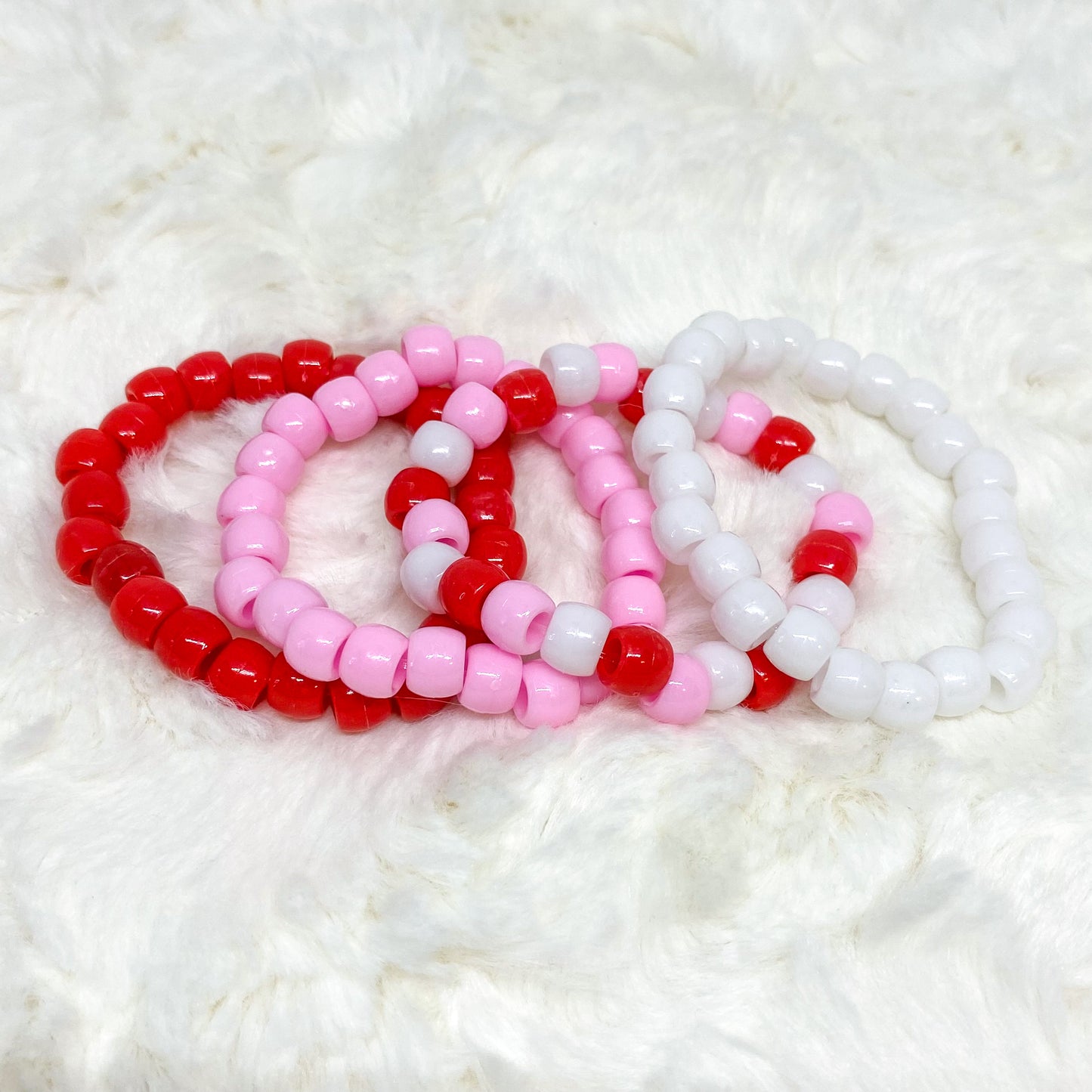Valentine Pony Bead Bracelet