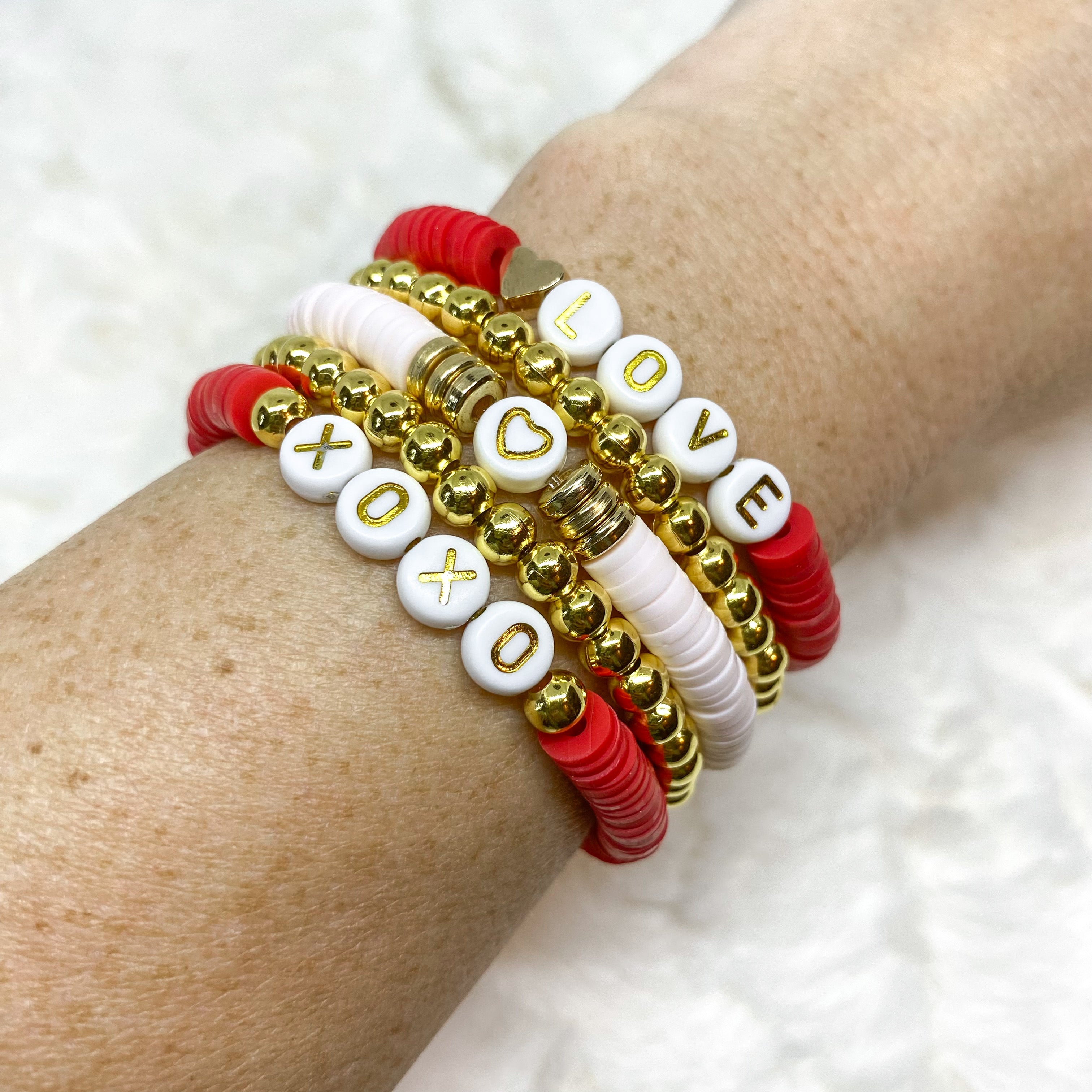 Valentine Pony Bead Bracelet – Kiley's Korner Boutique