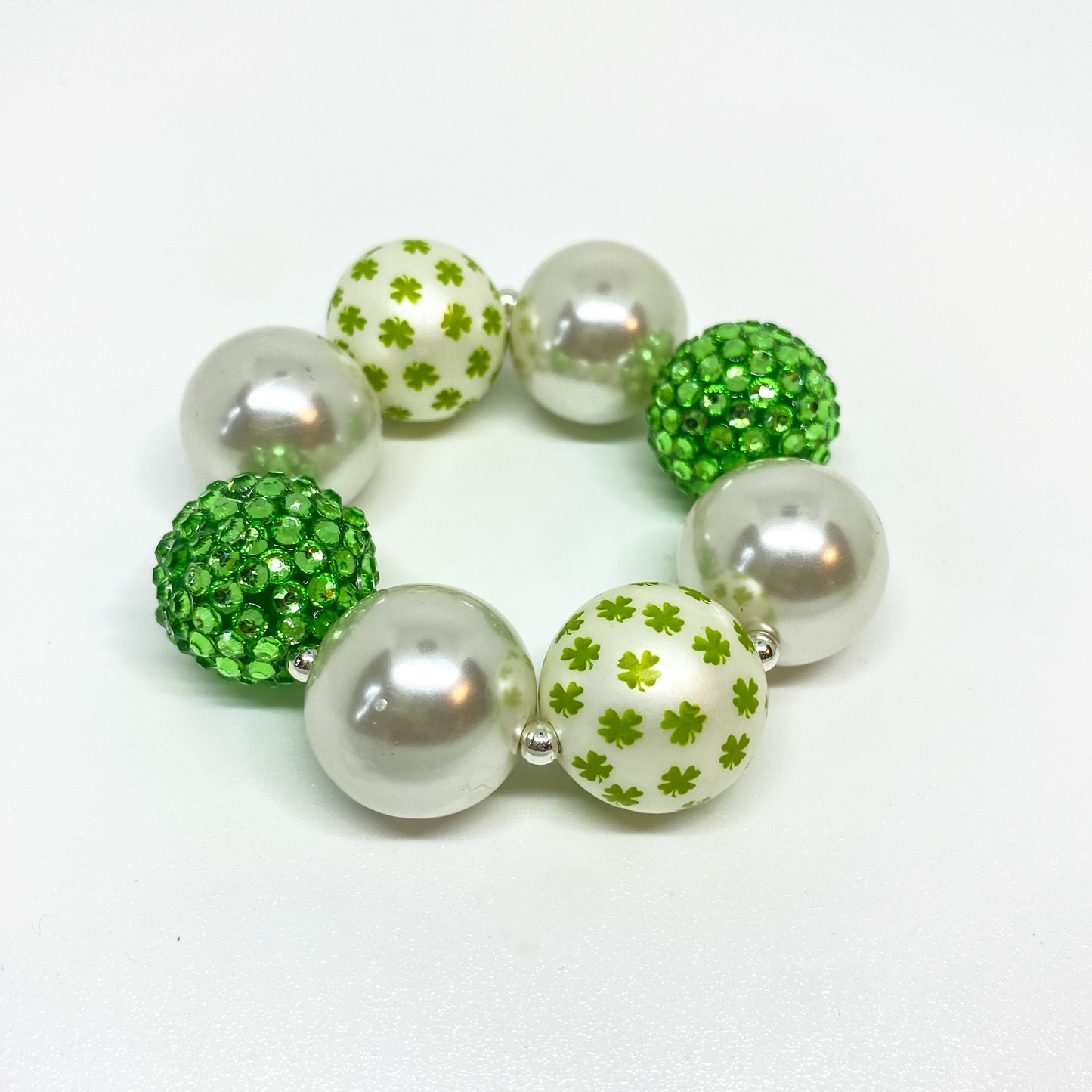 St. Patrick's Day Bubblegum Necklace and Bracelet