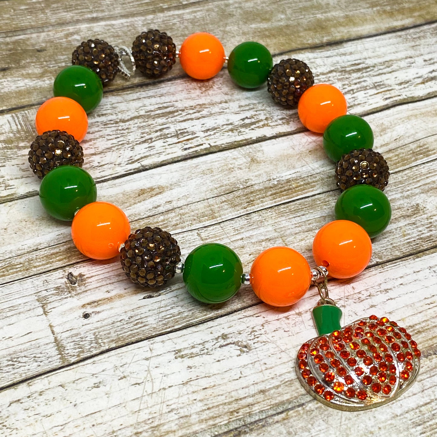 Pumpkin Bubblegum Necklace and Bracelet