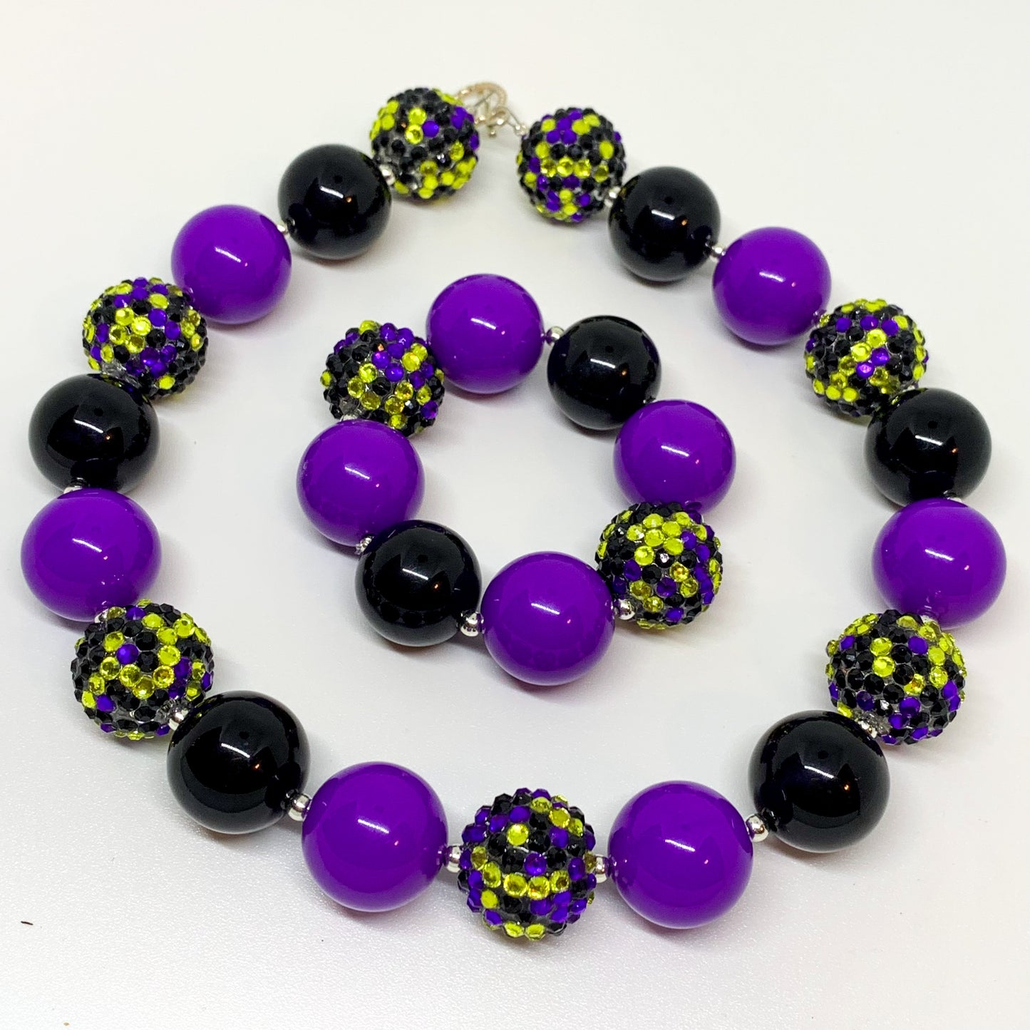 Salem - Halloween Bubblegum Necklace and Bracelet