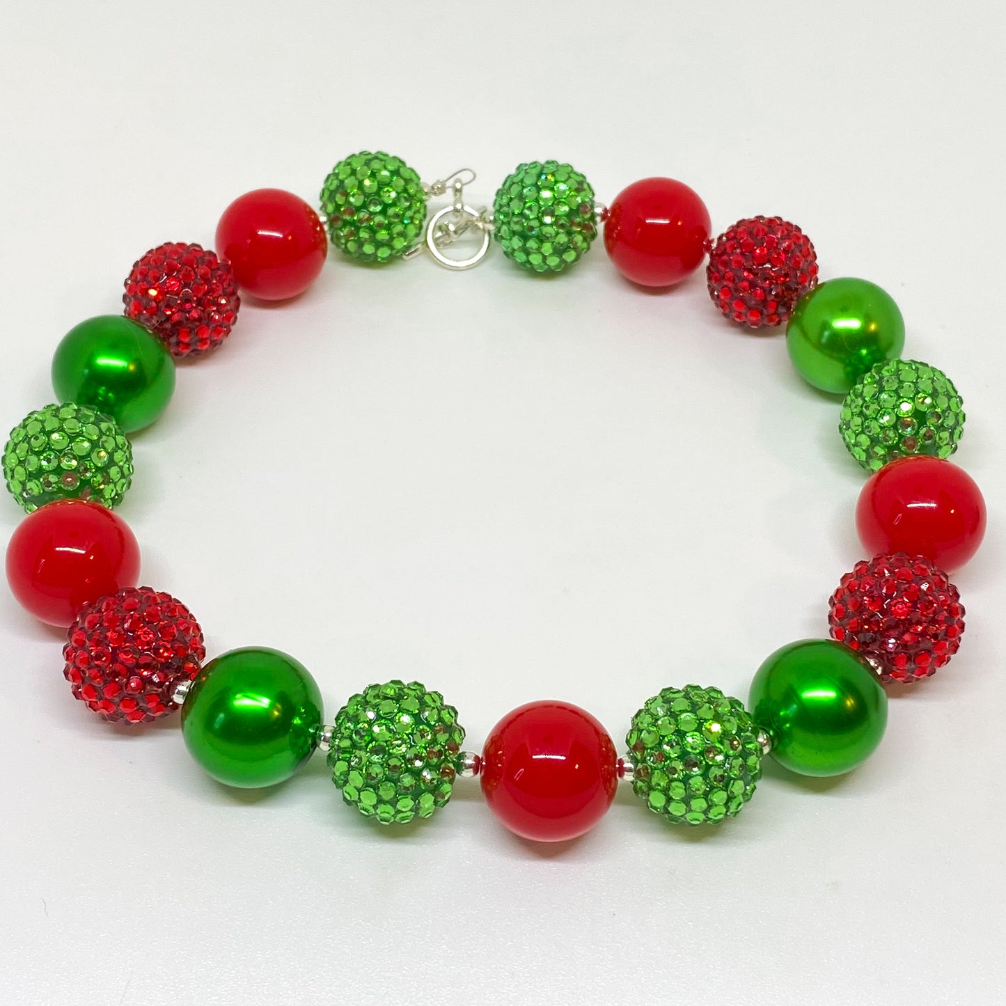 Deck The Halls Bubblegum Necklace and Bracelet