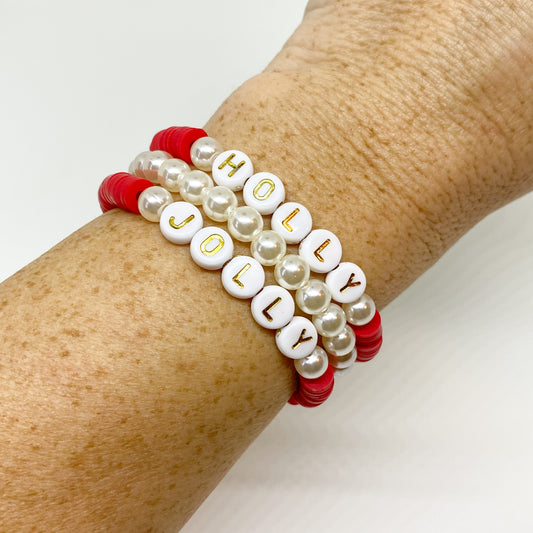 Holly Jolly Bracelet Stack