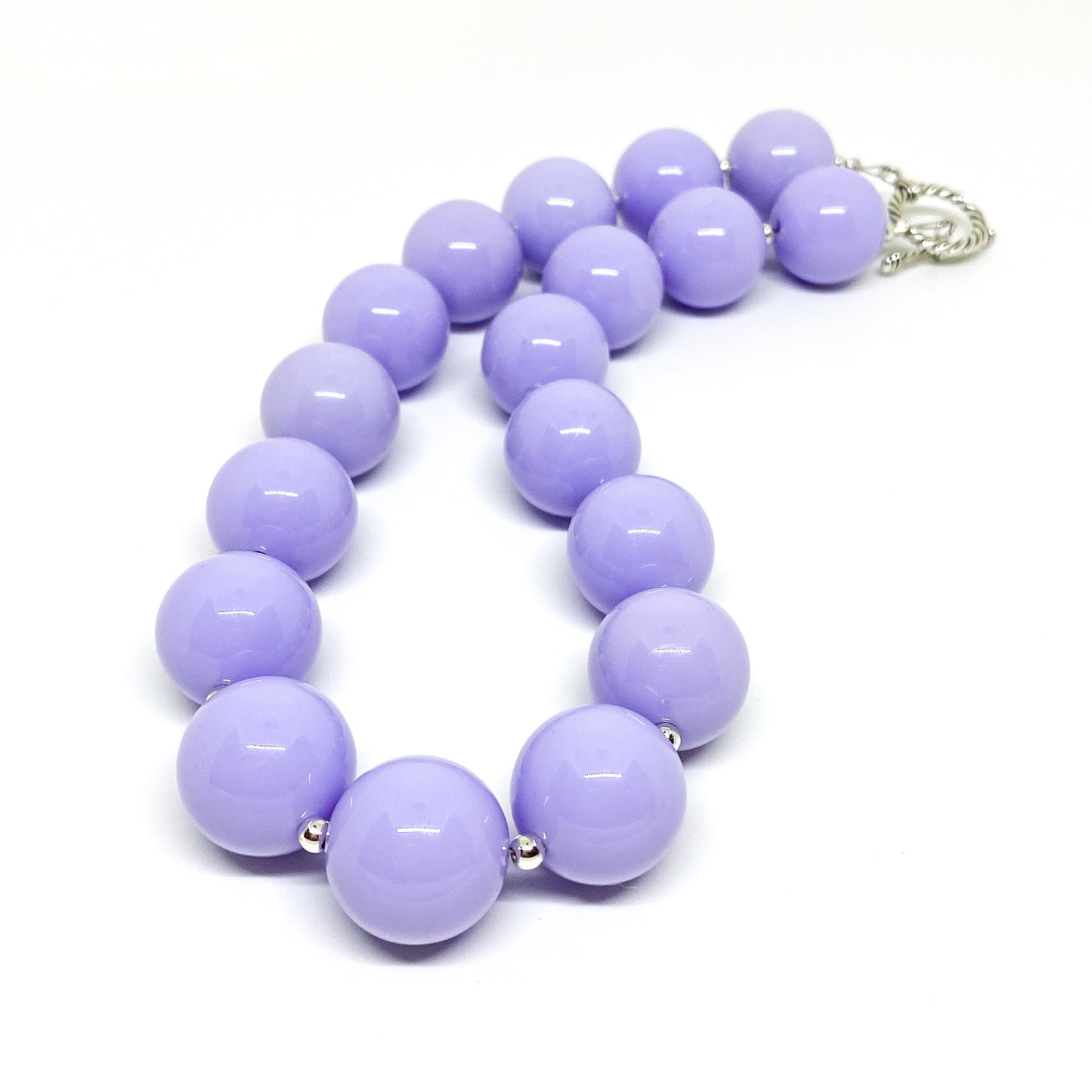 Lavender Bubblegum Necklace and Bracelet