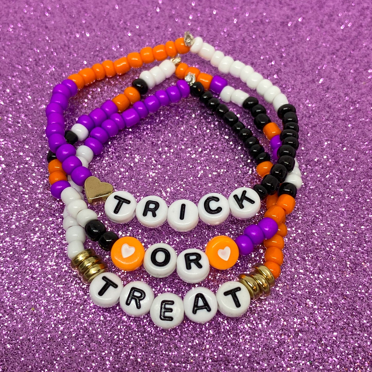 Trick-or-Treat Stack Bracelets