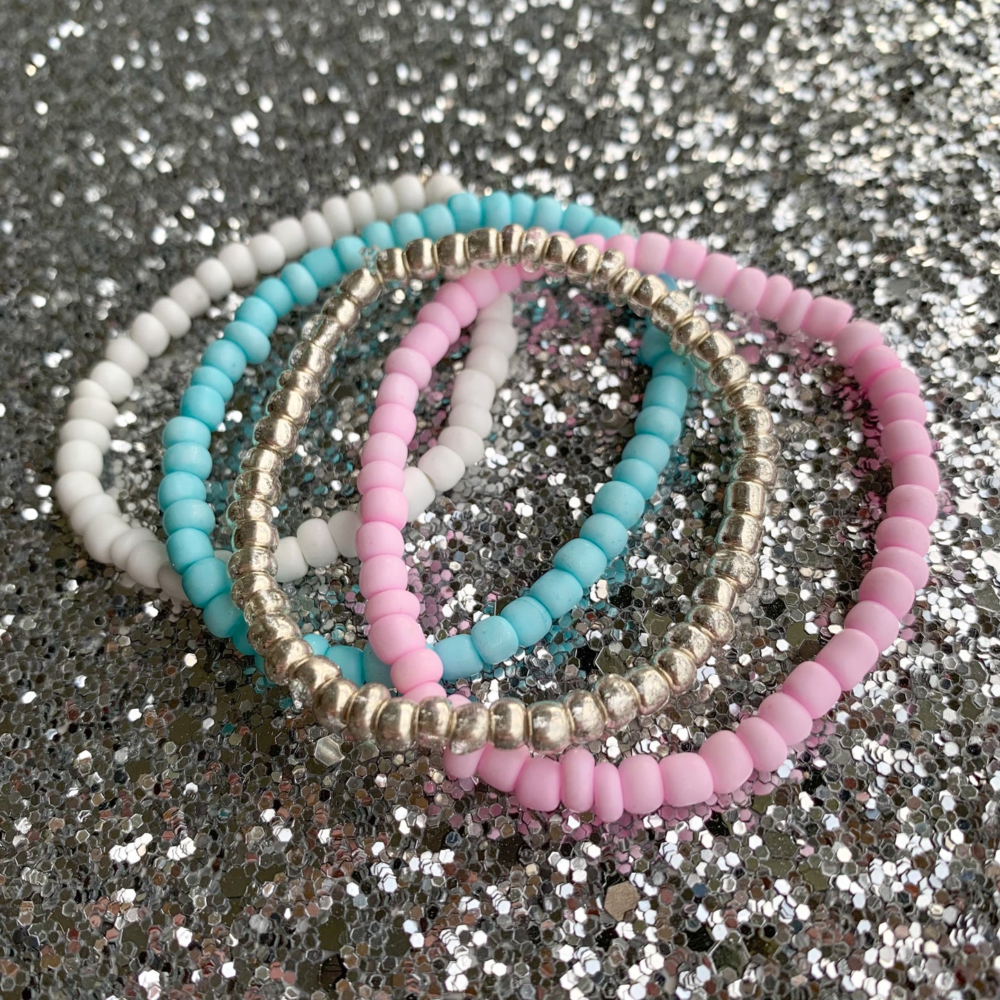 Pastel Carnival - Seed Bead Bracelet Stack