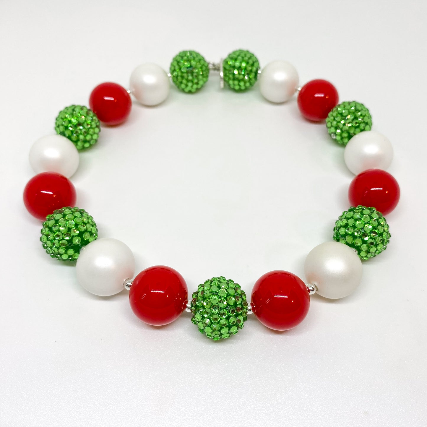 Mistletoe Bubblegum Necklace and Bracelet