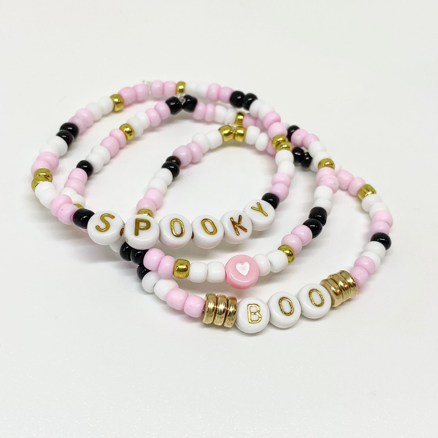 Spooky Boo Stack Bracelets