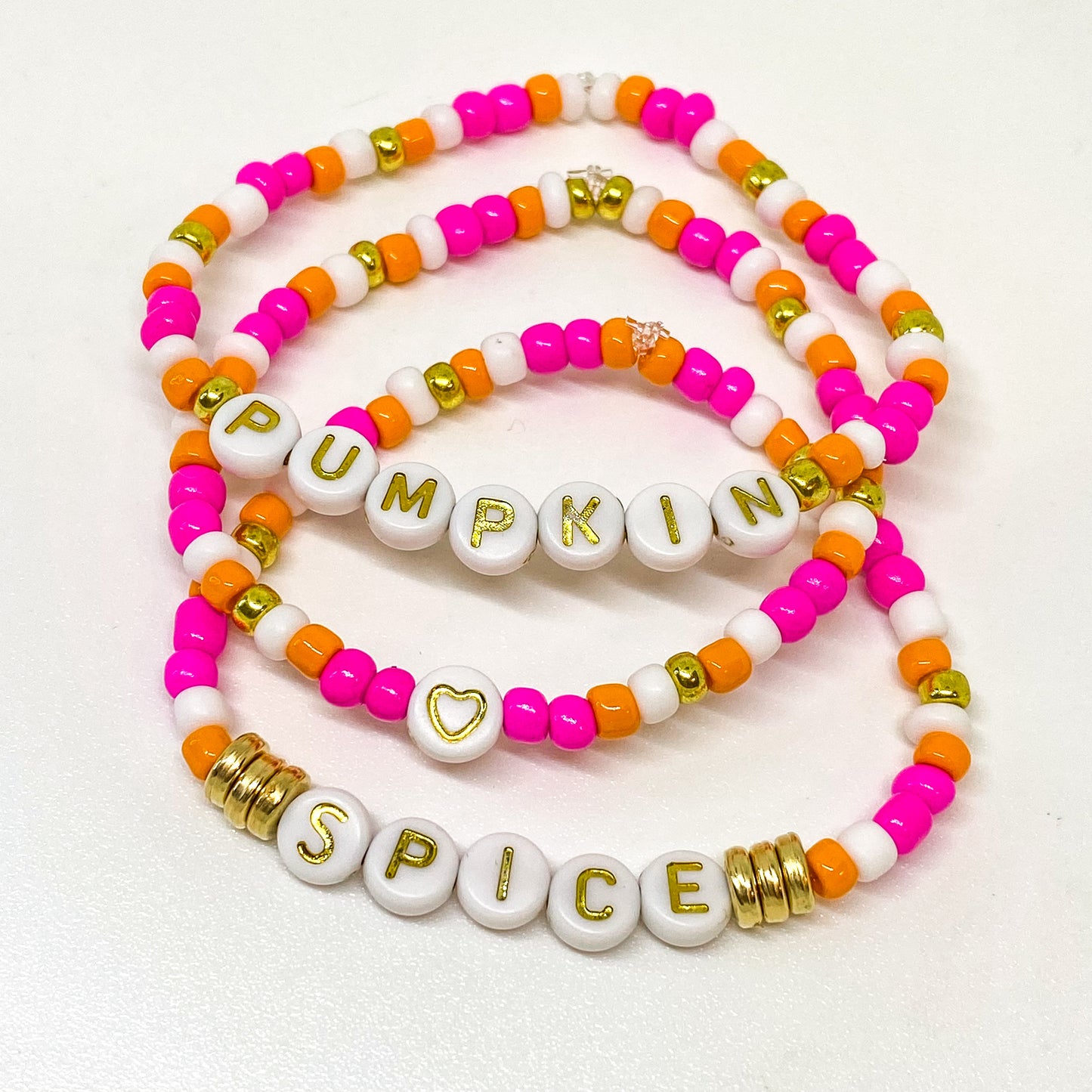 Pumpkin Spice Stack Bracelets