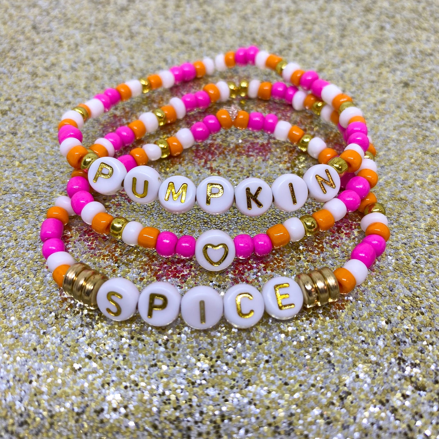 Pumpkin Spice Stack Bracelets