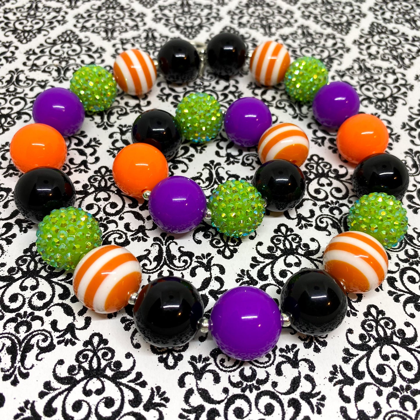 Hocus Pocus - Halloween Bubblegum Necklace and Bracelet