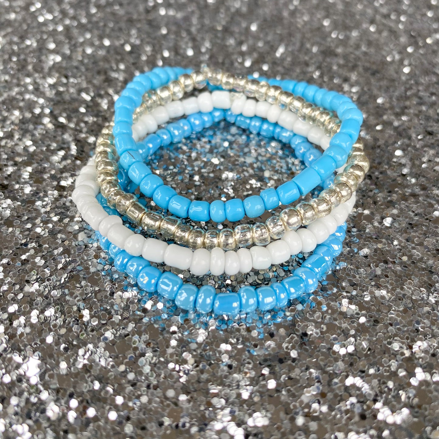 Arctic Ocean - Seed Bead Bracelet Stack