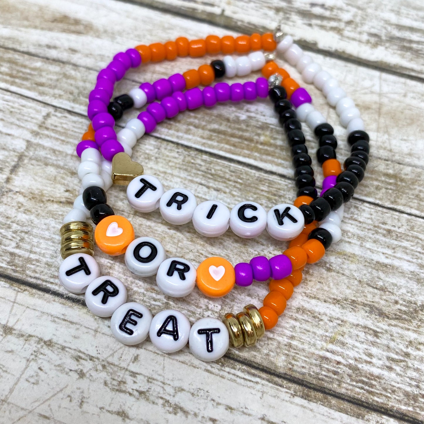 Trick-or-Treat Stack Bracelets