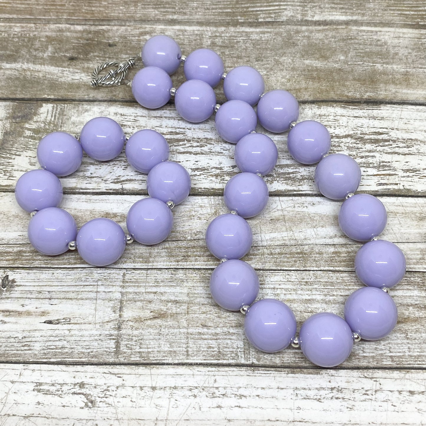 Lavender Bubblegum Necklace and Bracelet