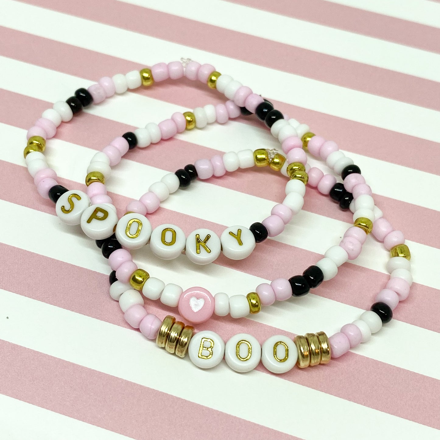 Spooky Boo Stack Bracelets