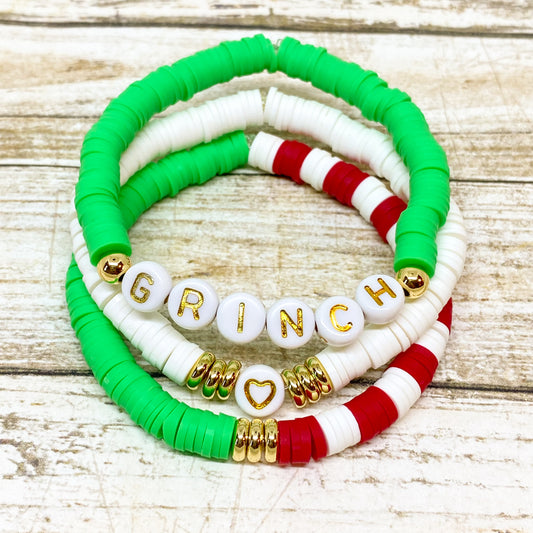 Grinch Stack Bracelets