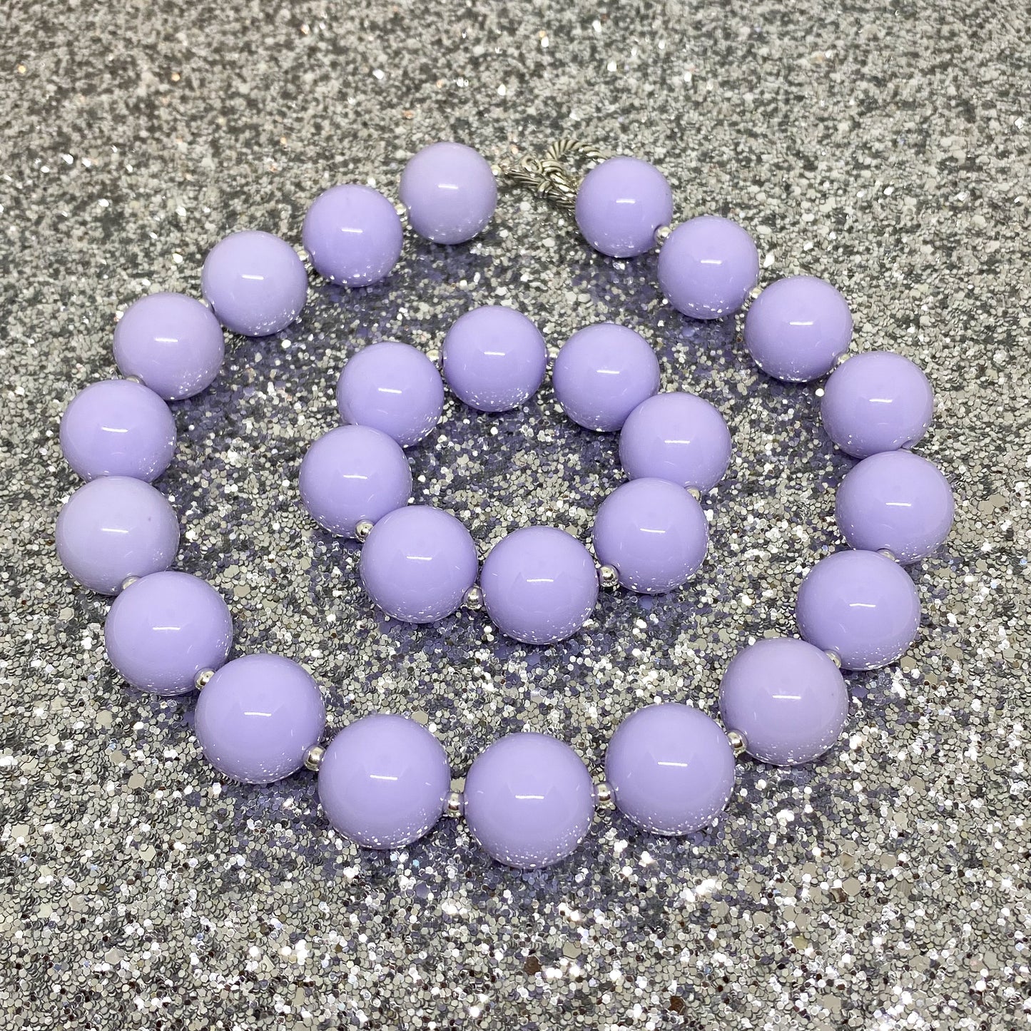 Lavender Bubblegum Necklace and Bracelet