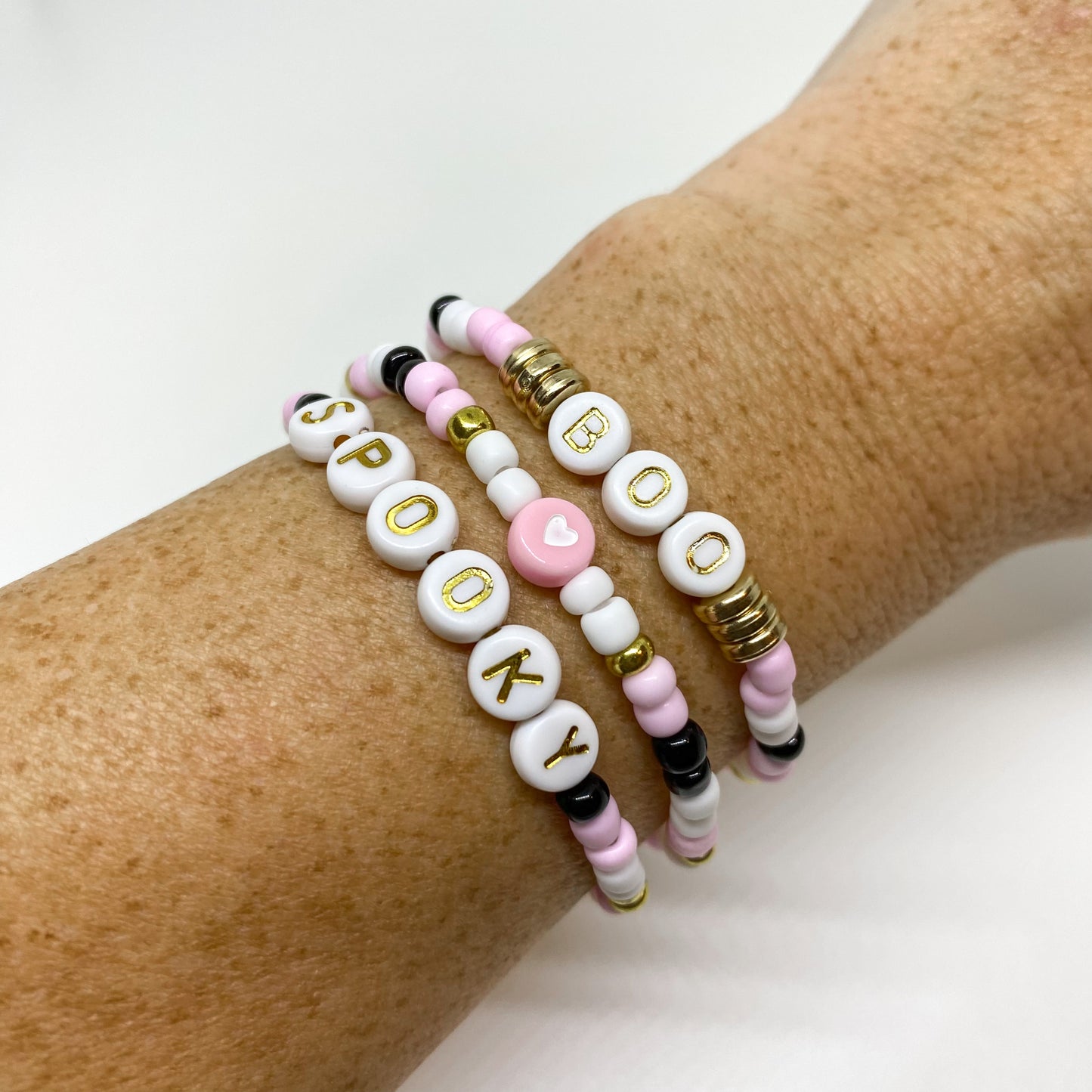 Spooky Boo Stack Bracelets