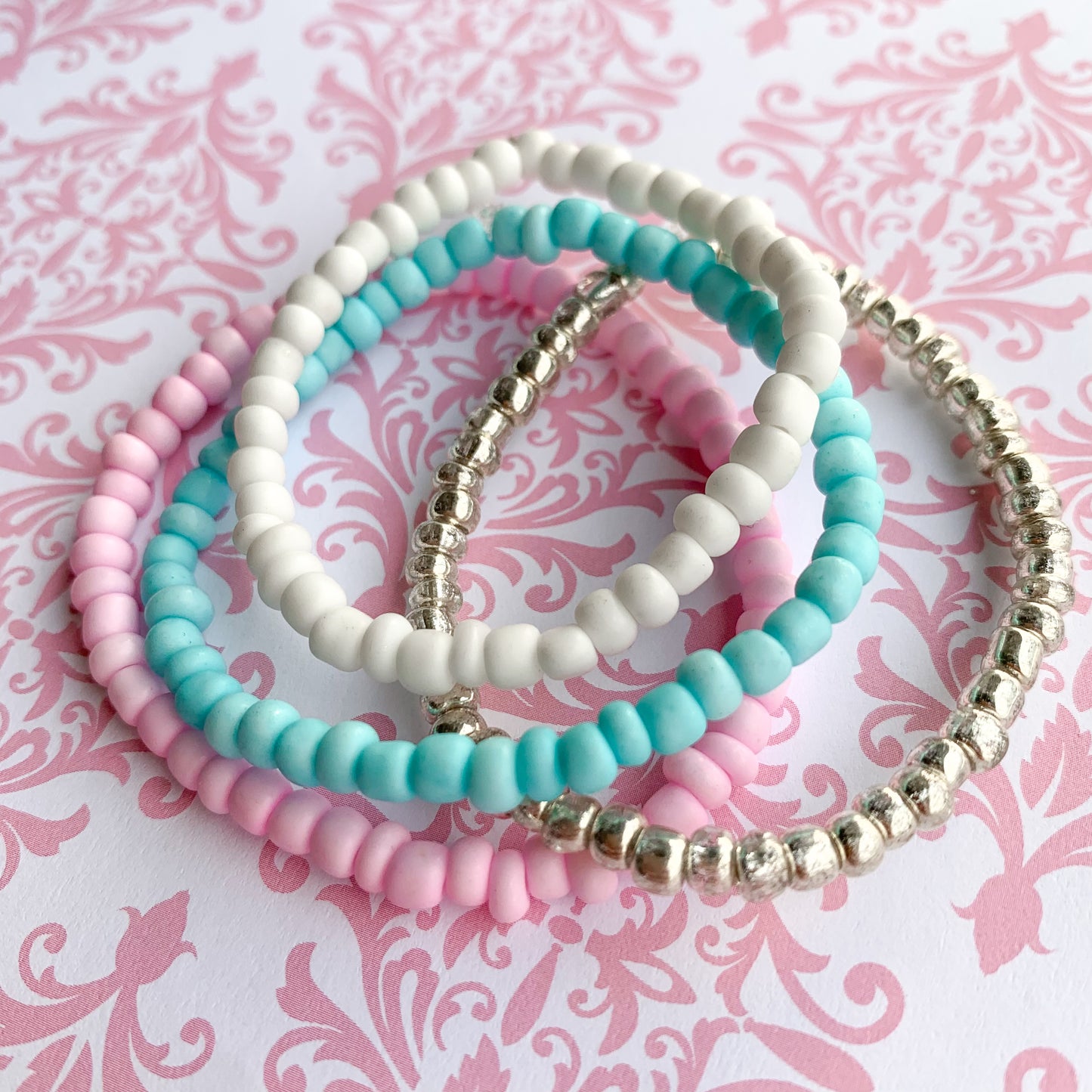 Pastel Carnival - Seed Bead Bracelet Stack