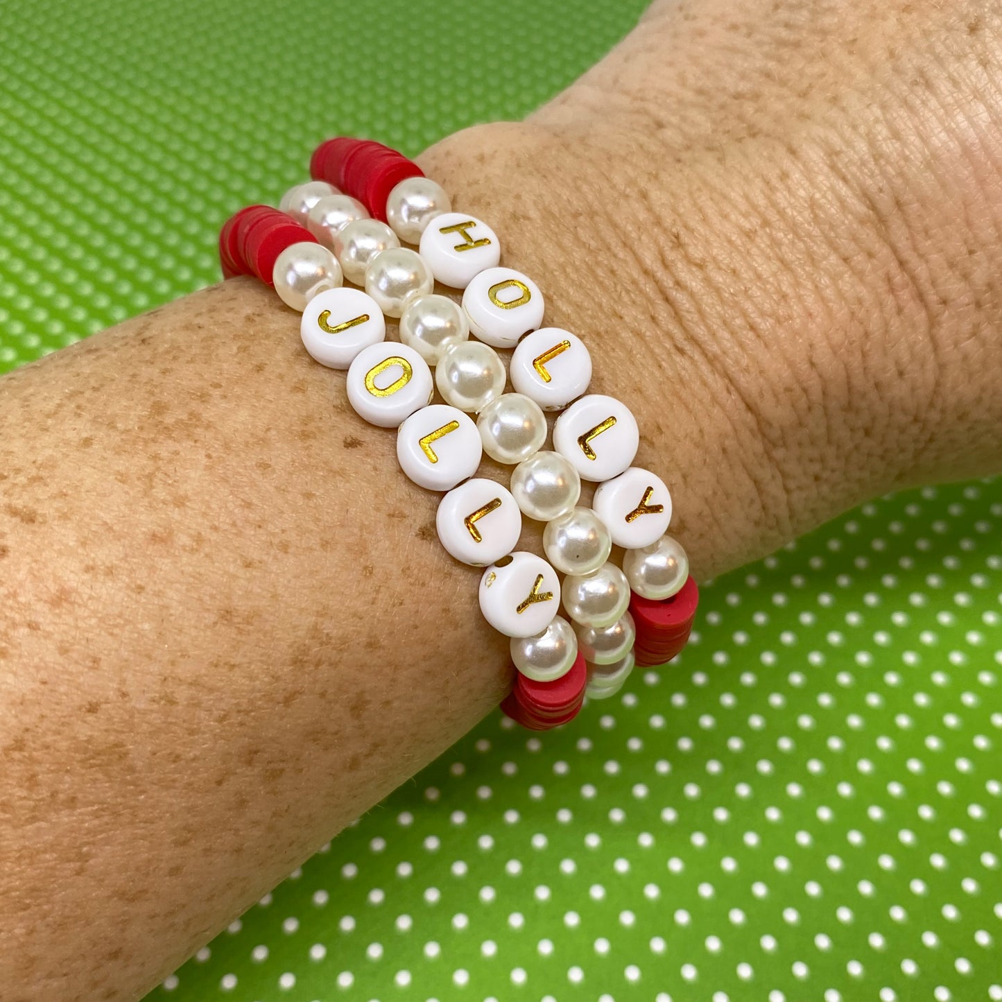 Holly Jolly Bracelet Stack