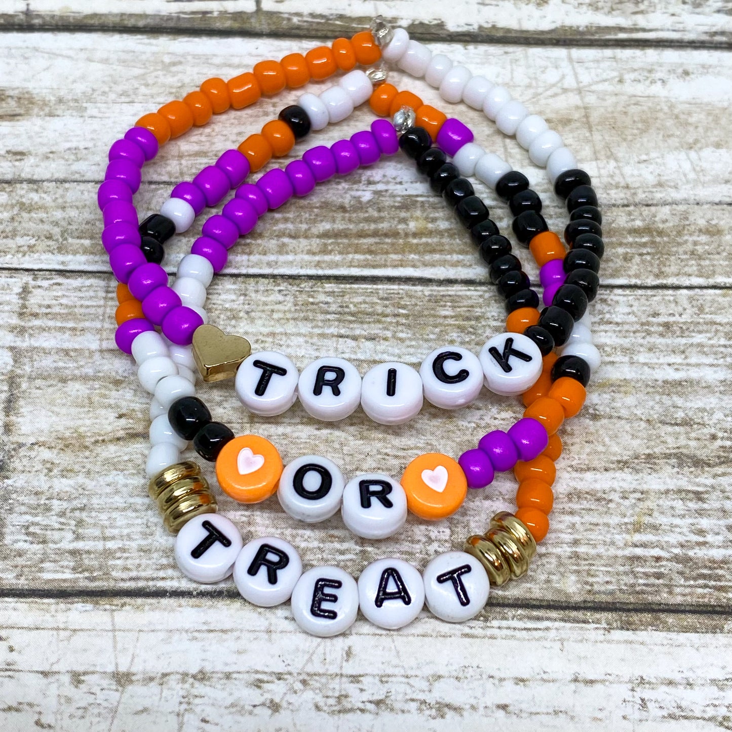 Trick-or-Treat Stack Bracelets