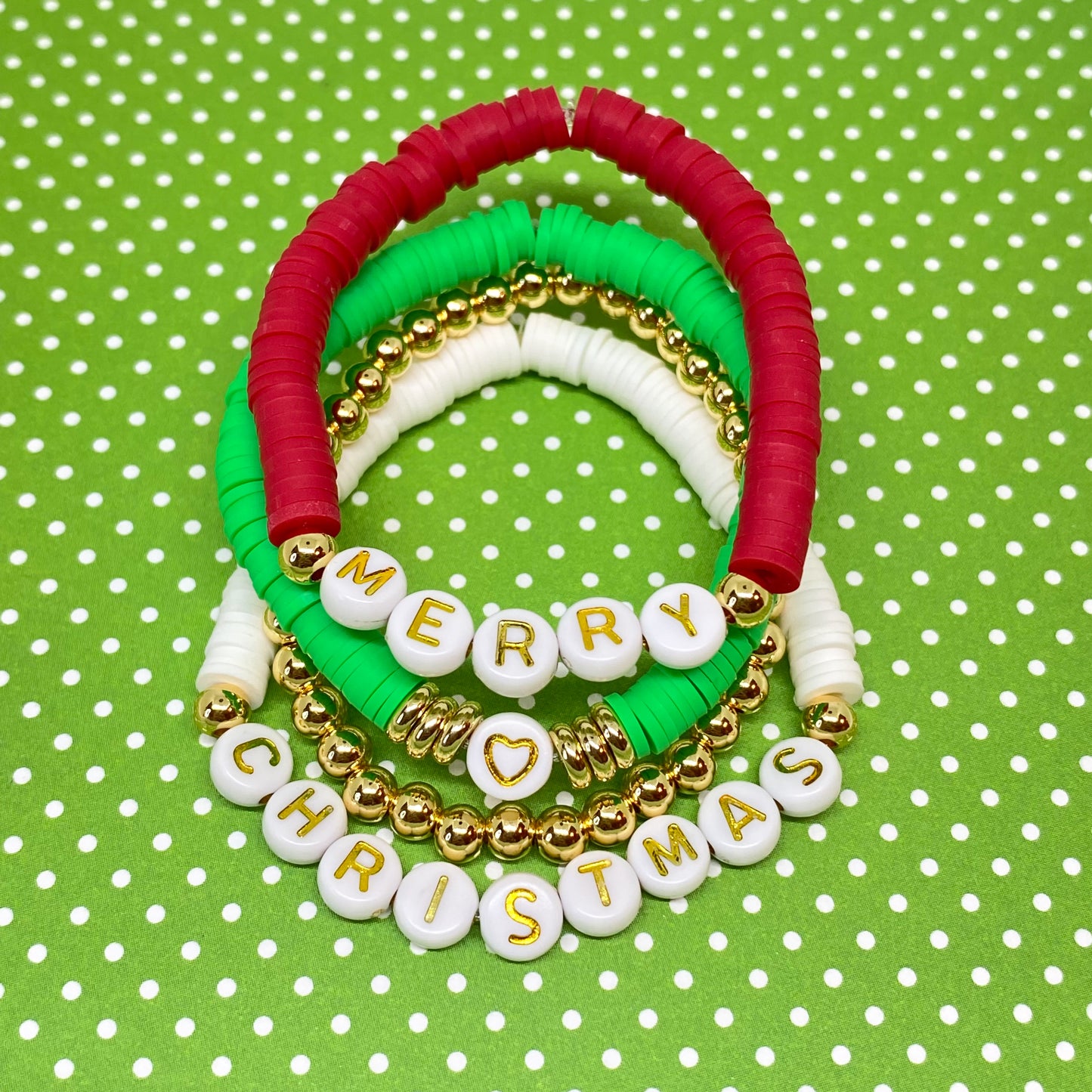 Merry Christmas Stack Bracelet Set