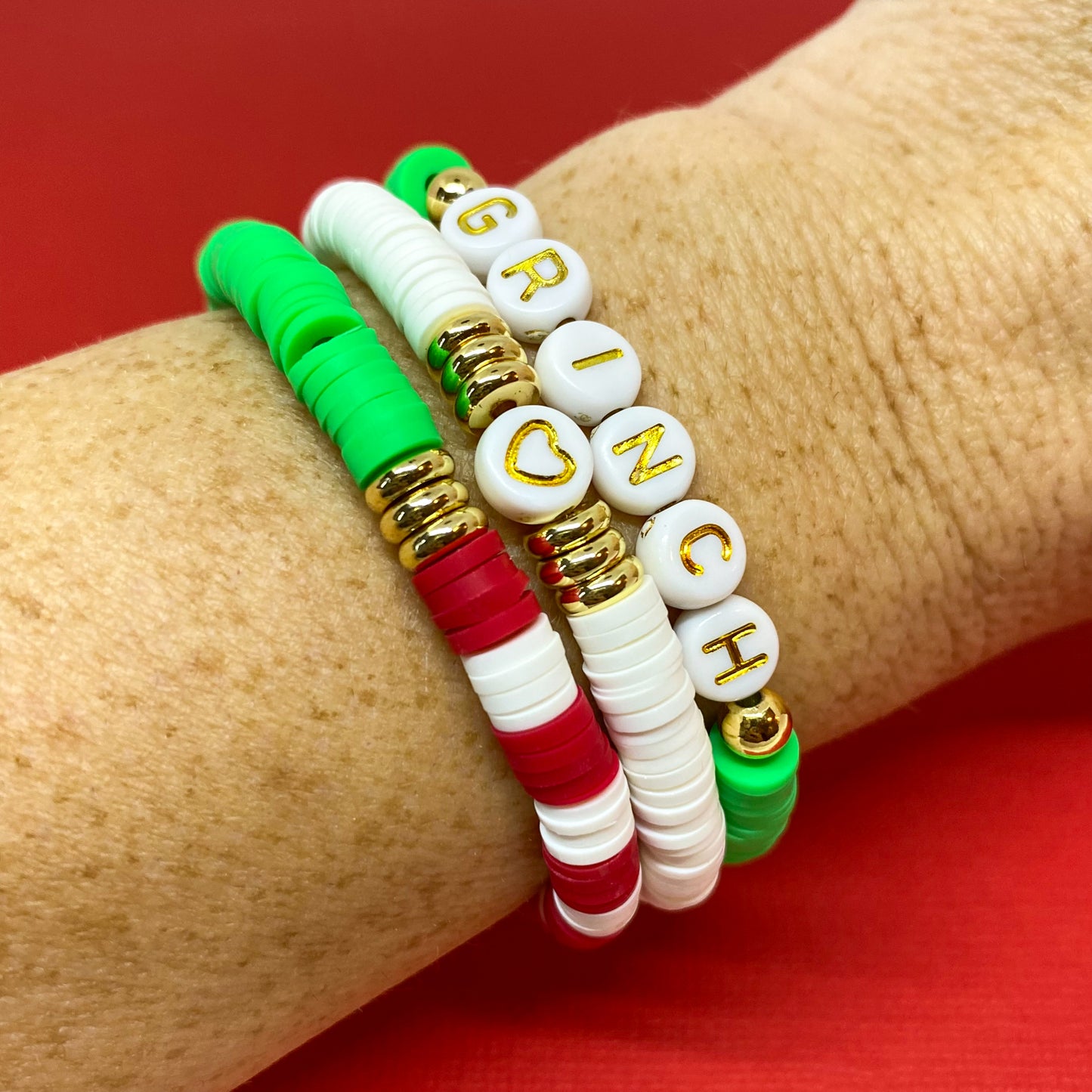 Grinch Stack Bracelets