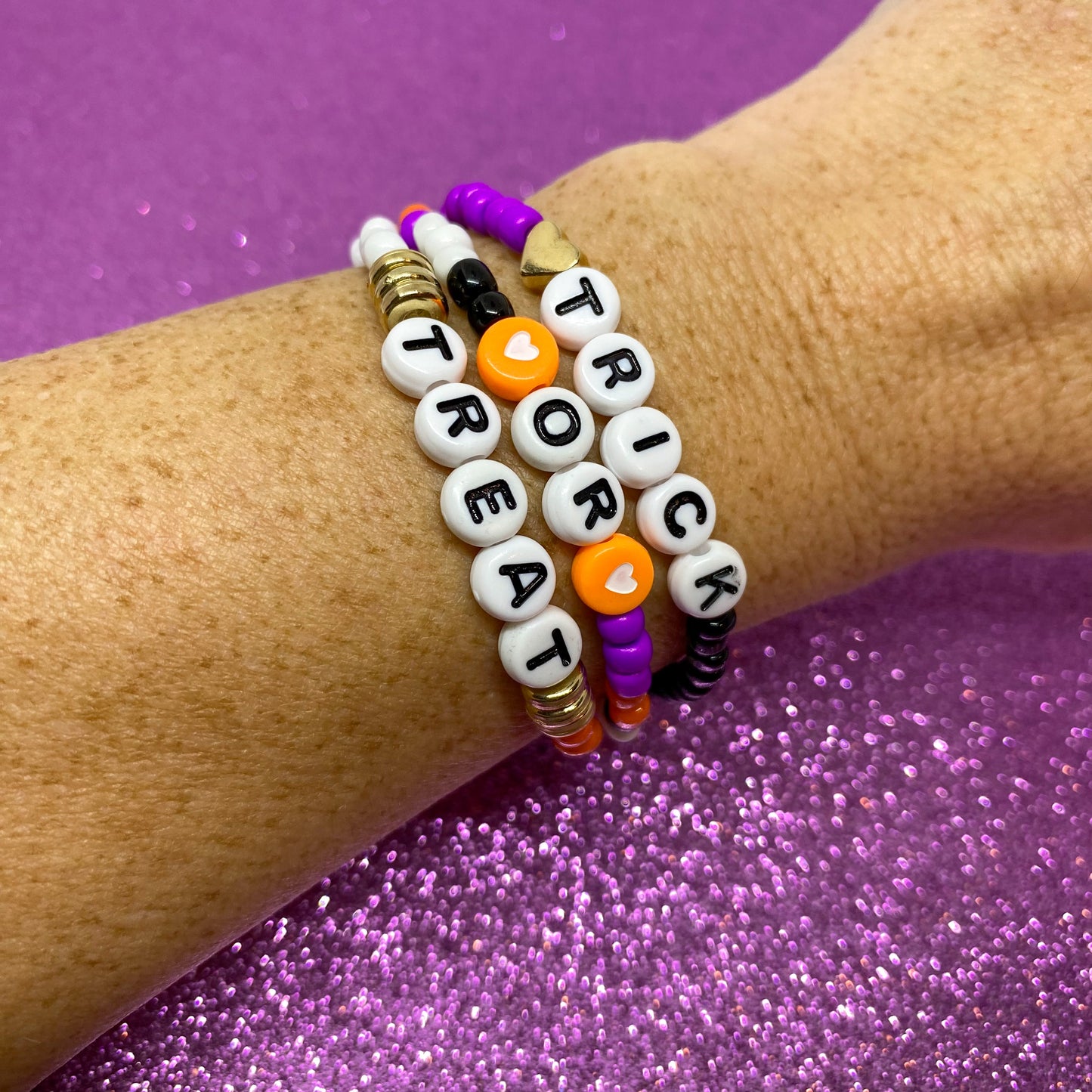 Trick-or-Treat Stack Bracelets