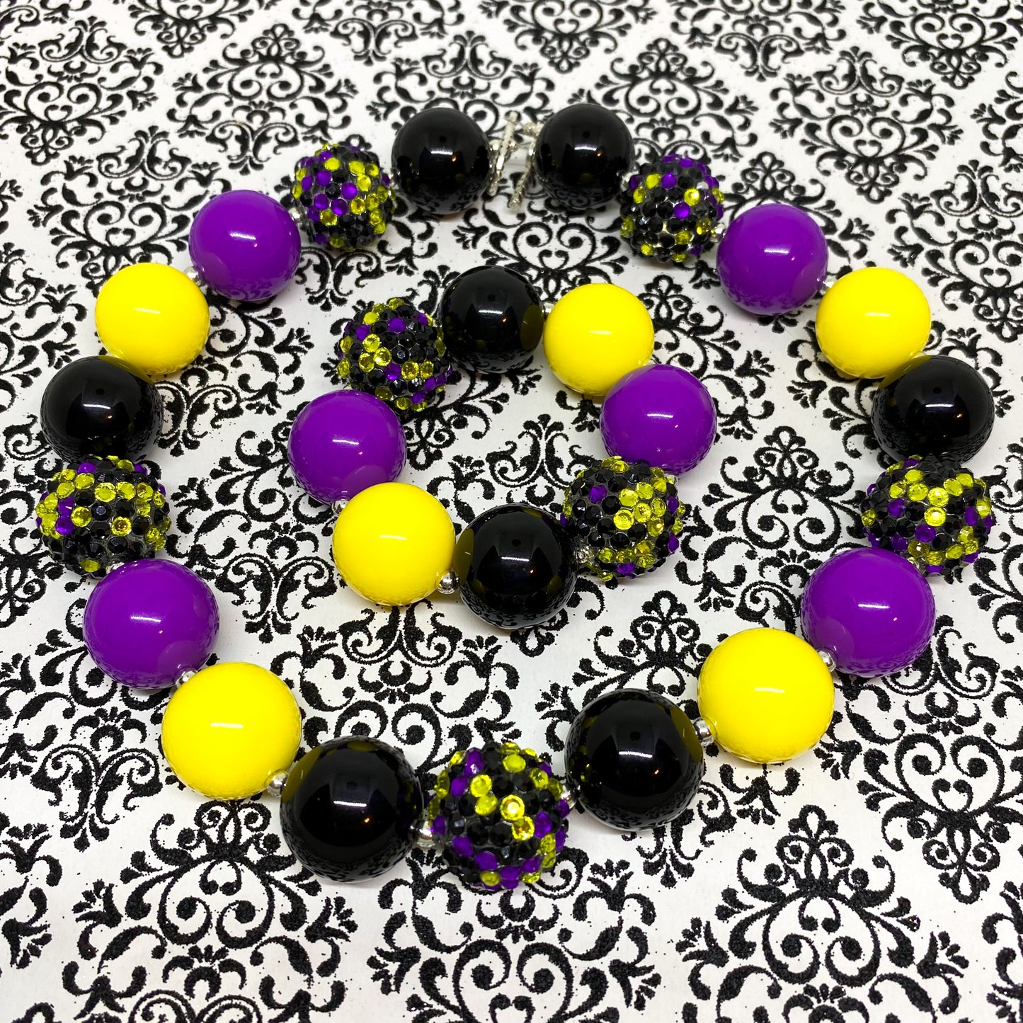 Witching Hour - Halloween Bubblegum Necklace and Bracelet