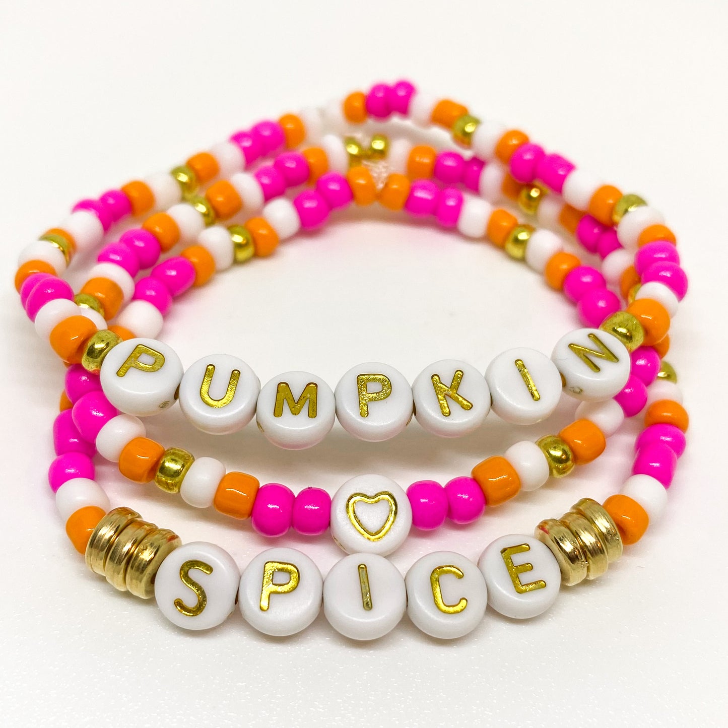 Pumpkin Spice Stack Bracelets