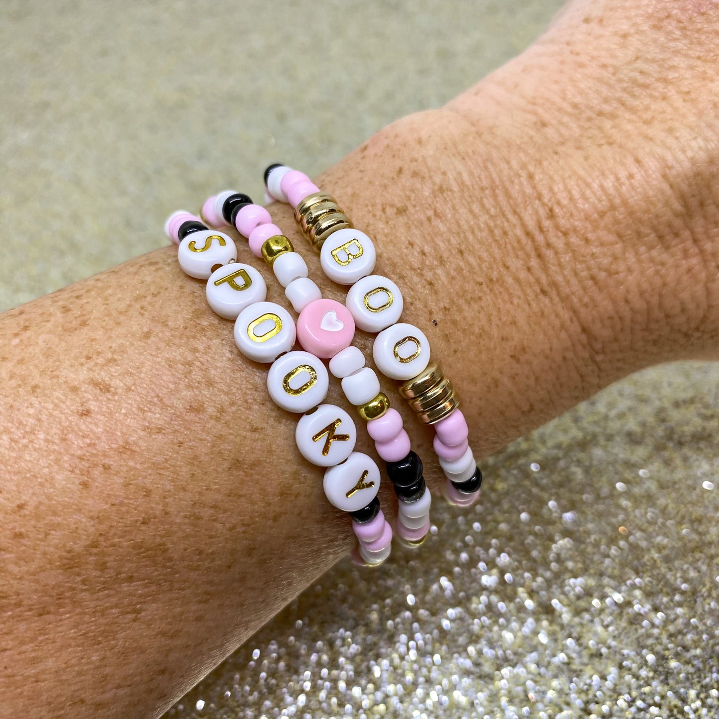 Spooky Boo Stack Bracelets