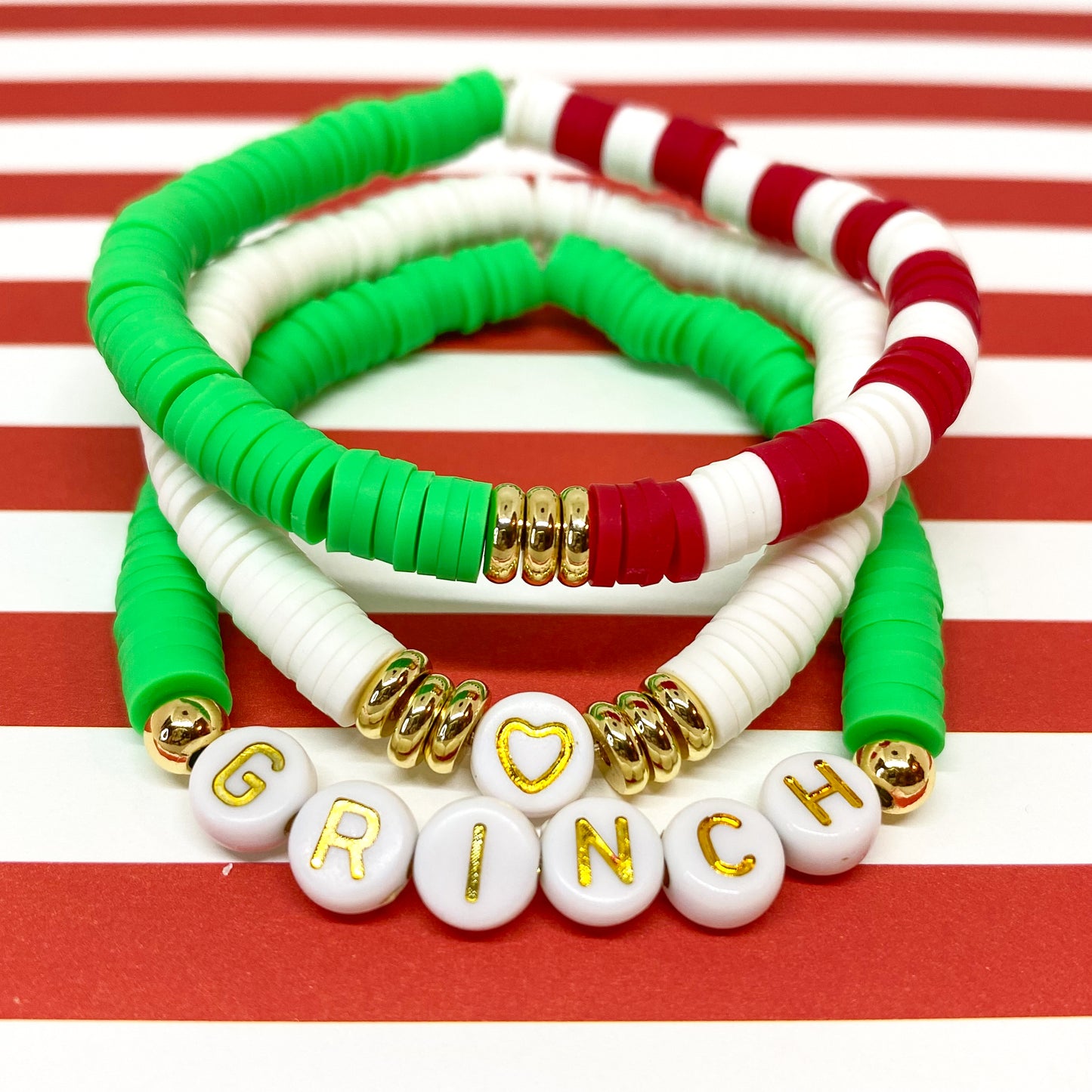 Grinch Stack Bracelets