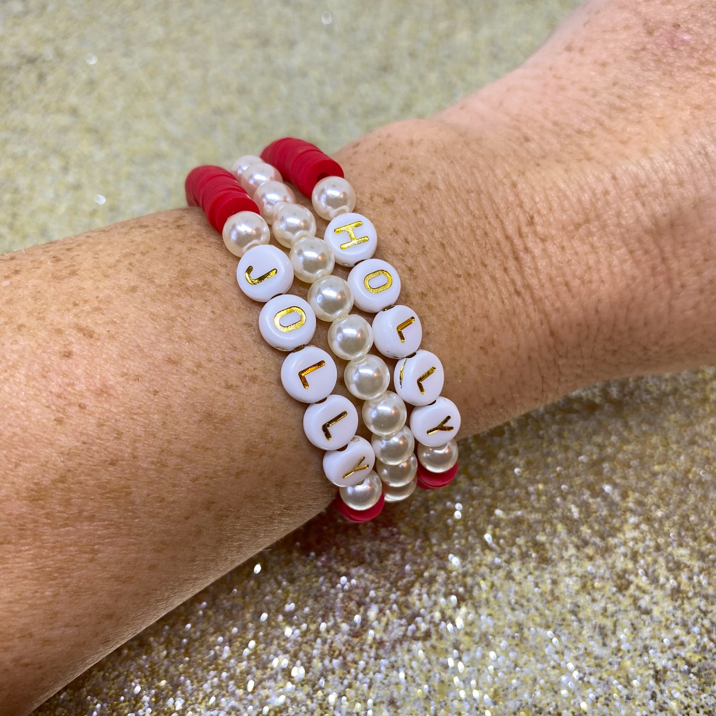 Holly Jolly Bracelet Stack