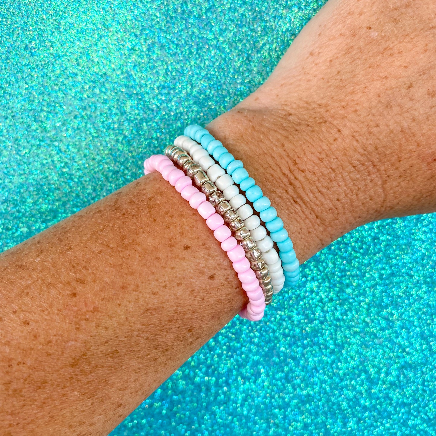 Pastel Carnival - Seed Bead Bracelet Stack