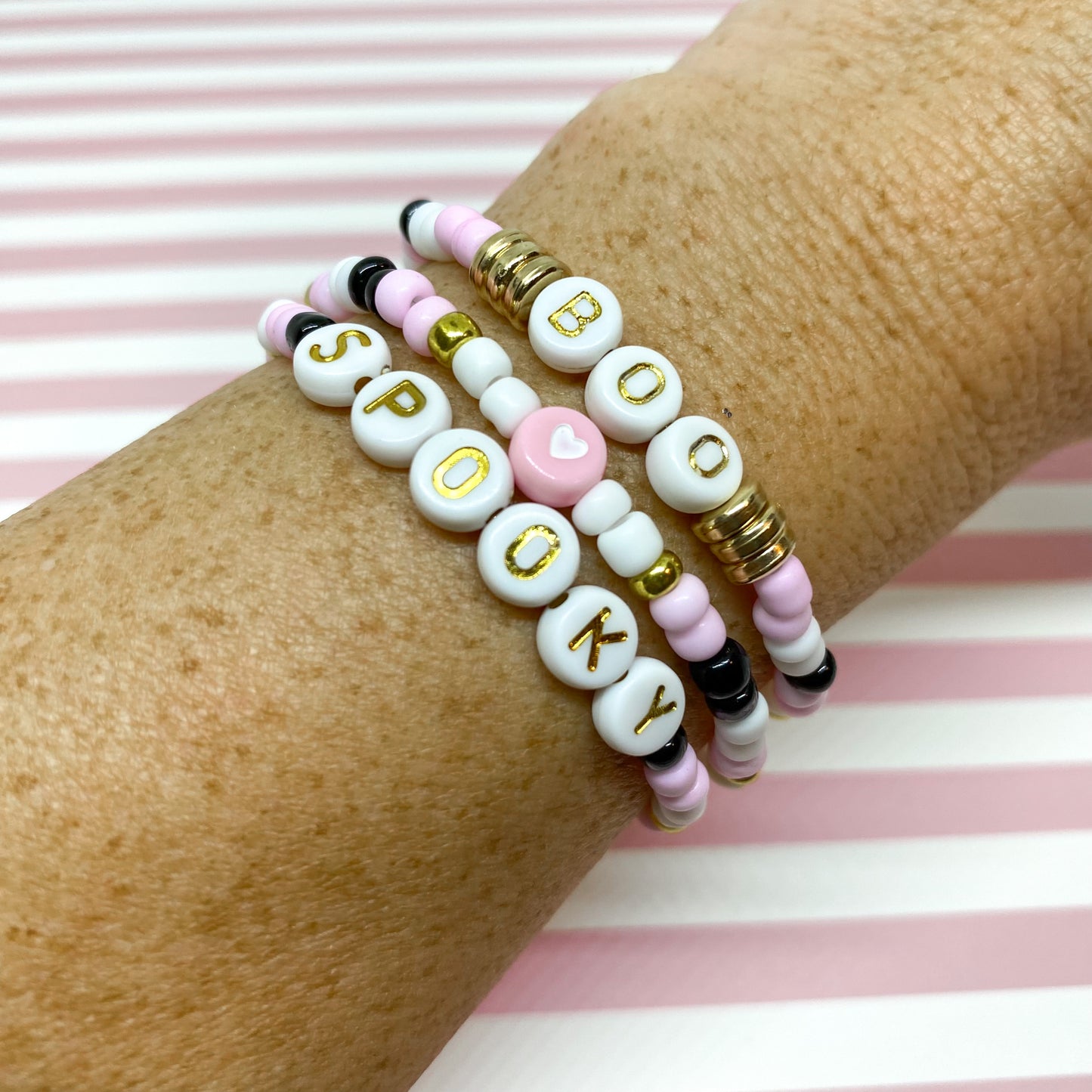 Spooky Boo Stack Bracelets