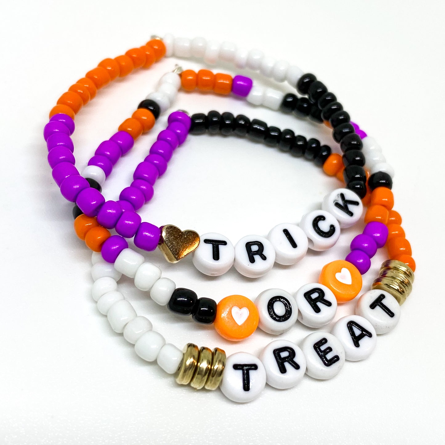 Trick-or-Treat Stack Bracelets