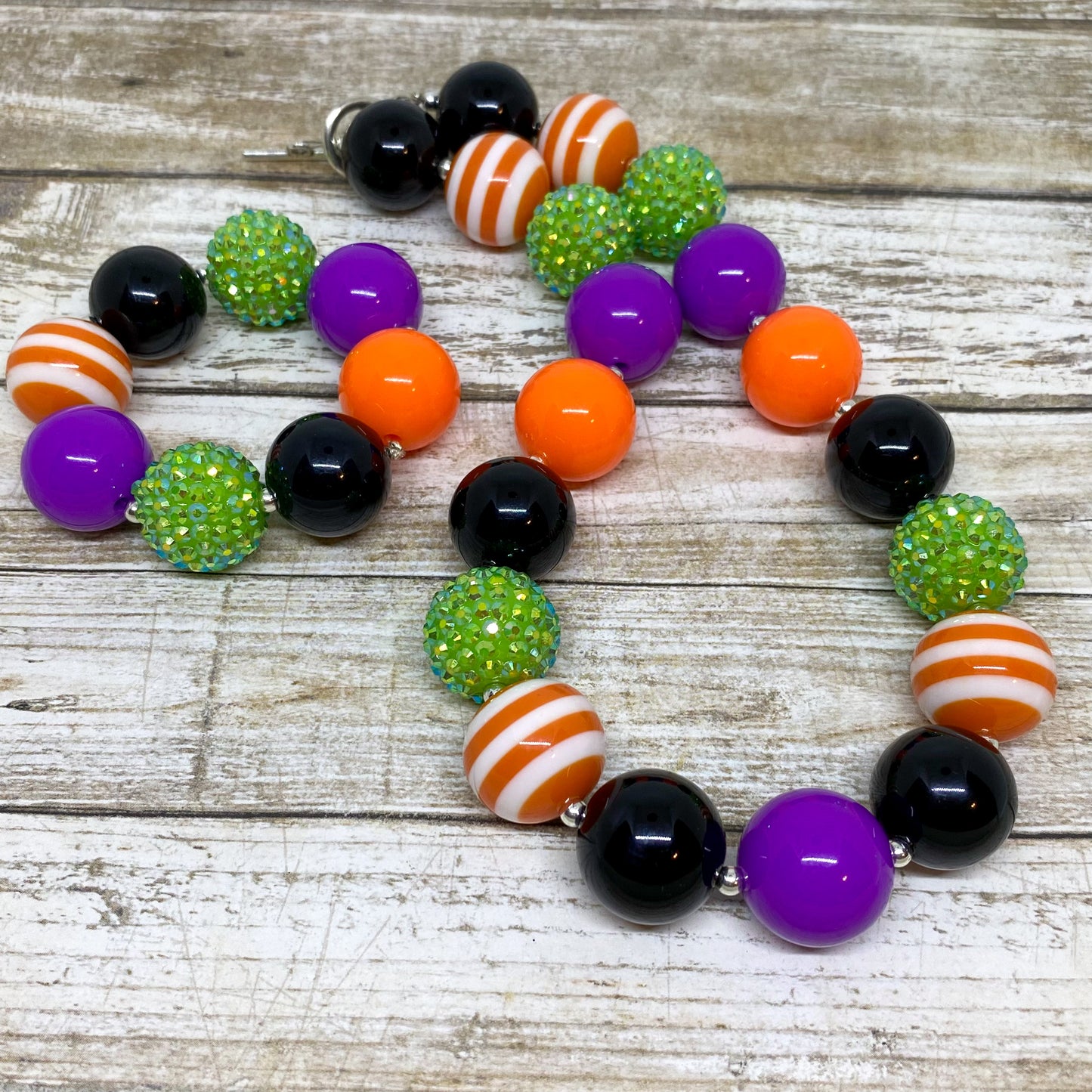 Hocus Pocus - Halloween Bubblegum Necklace and Bracelet