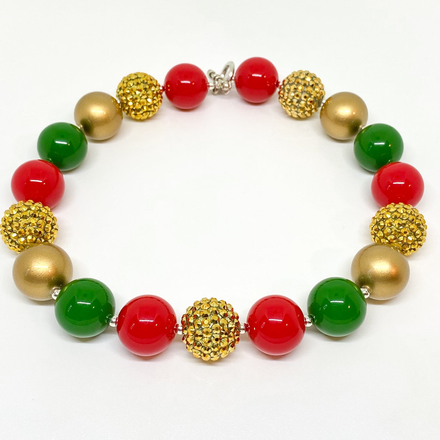 Jingle Bells Bubblegum Necklace and Bracelet