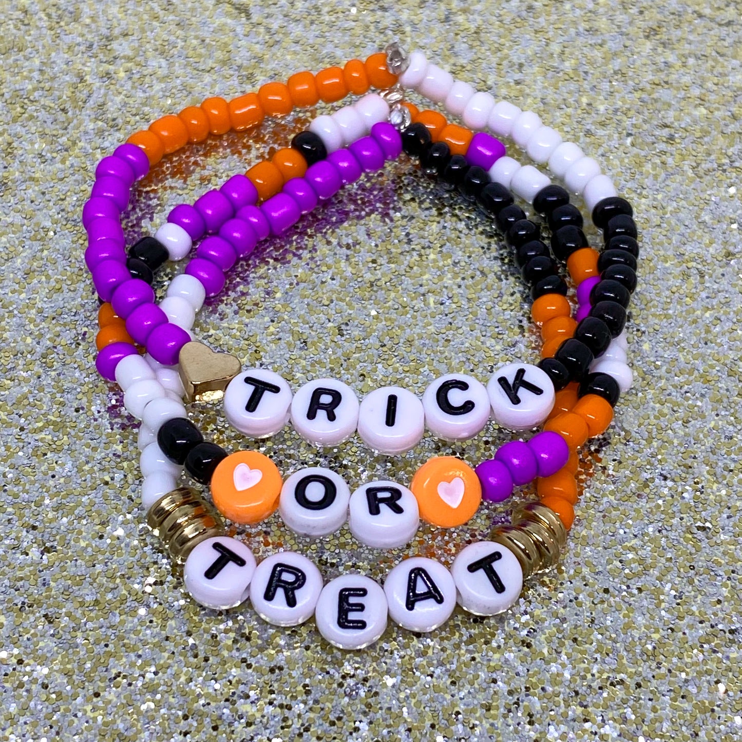 Trick-or-Treat Stack Bracelets