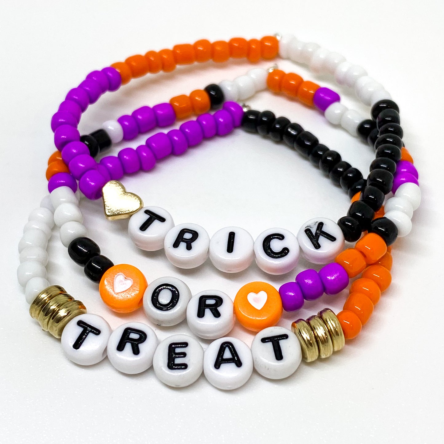 Trick-or-Treat Stack Bracelets