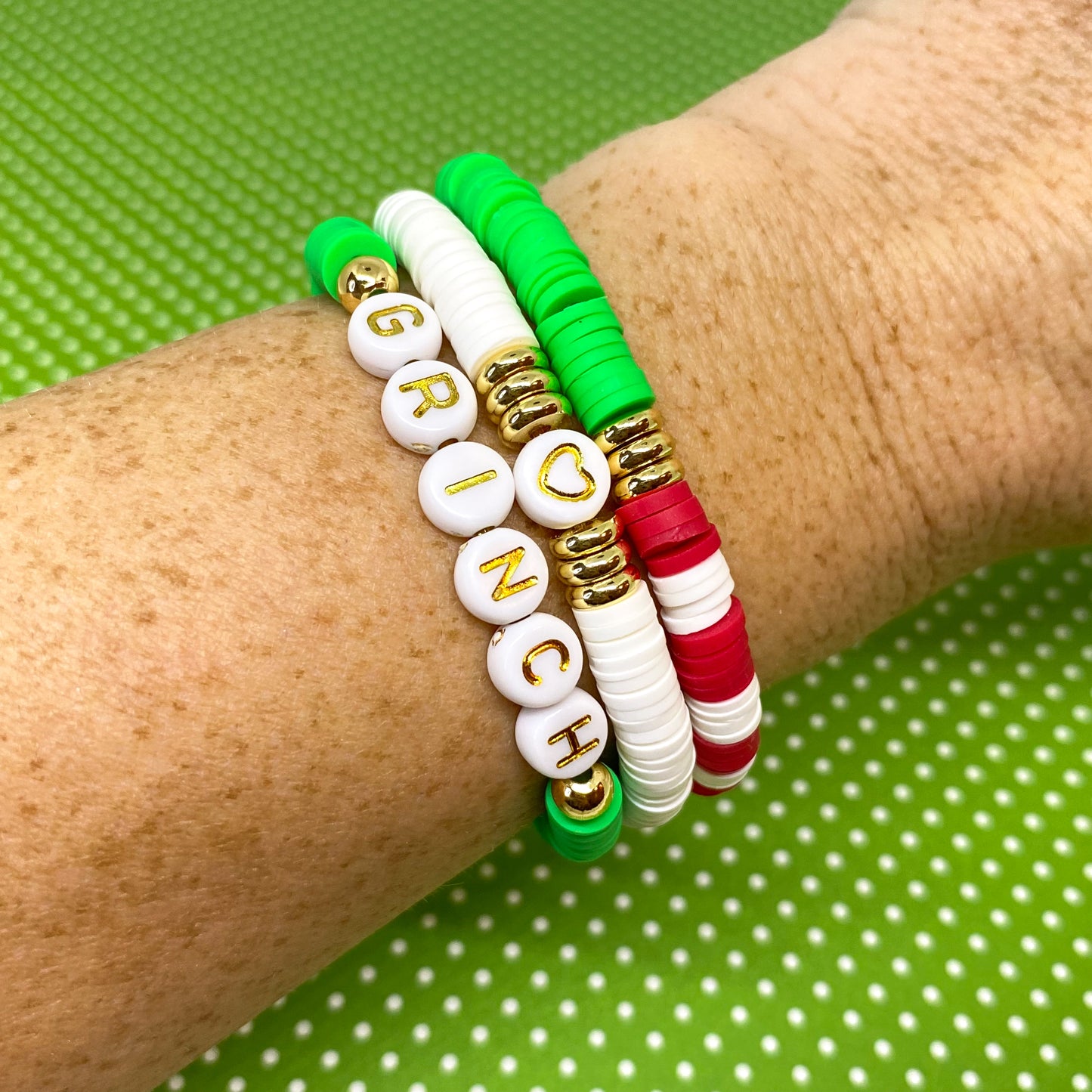 Grinch Stack Bracelets