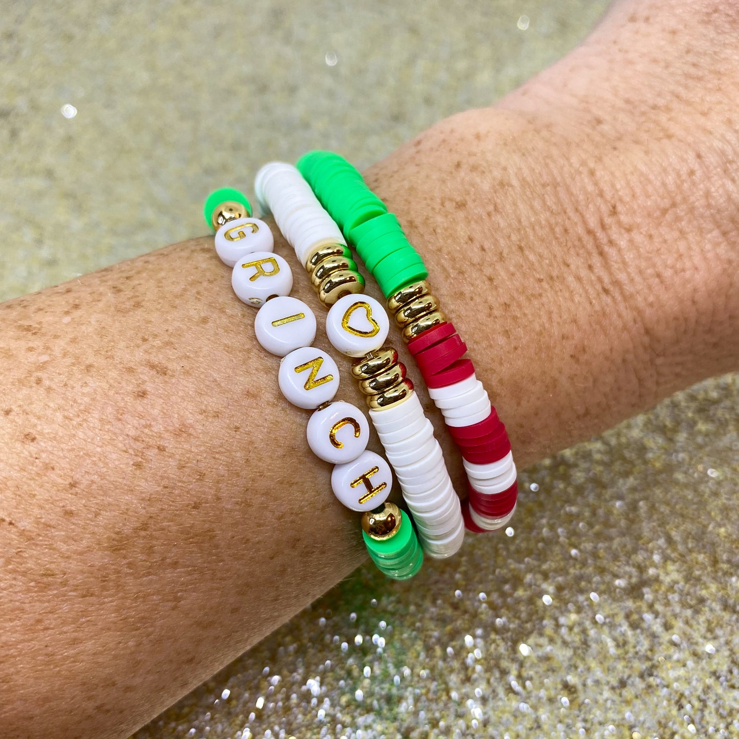 Grinch Stack Bracelets