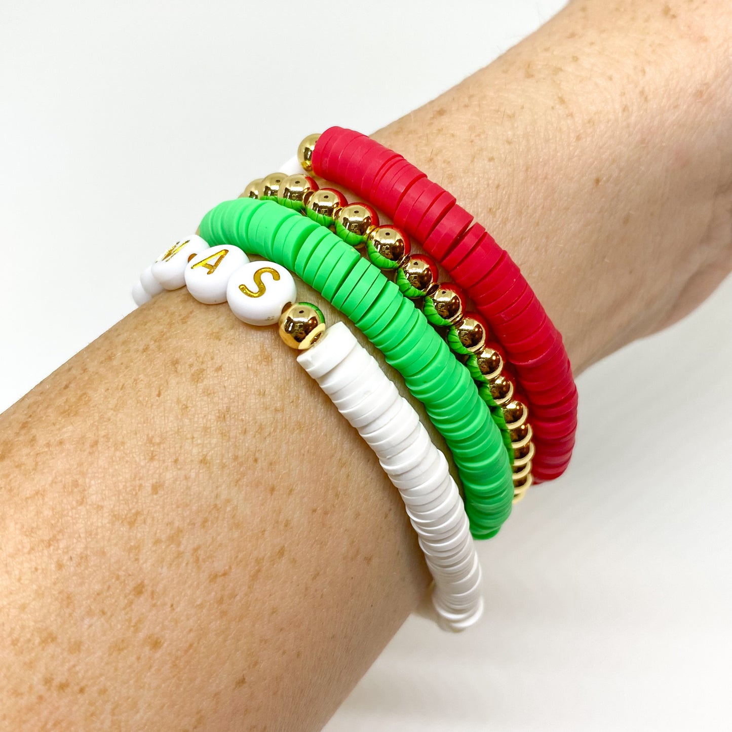 Merry Christmas Stack Bracelet Set